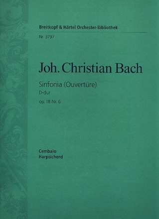 Sinfonie D-Dur op.18,6 fr Orchester Cembalo