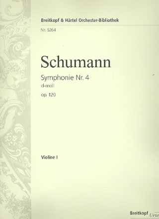 Sinfonie d-Moll Nr.4 op.120 in der Fassung von 1841 fr Orchester Violine 1