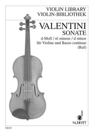 Sonate d-Moll op.8,1 fr Violine und Bc Partitur und 2 Stimmen