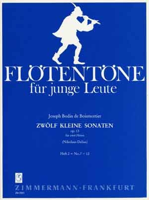 12 kleine Sonaten op.13 Band 2 (Nr.7-12) fr 2 Flten,  Spielpartitur