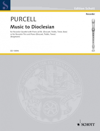 Dioclesian for 3-4 recorders (SAT(B)) and piano score