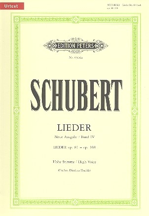 Lieder Band 4 (op.81 bis op.108) fr Gesang (hoch) und Klavier