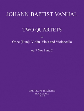 Quartette op.7,1-2 fr Oboe, Violine, Viola and Violoncello Stimmen