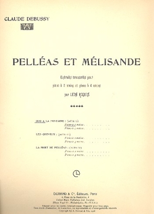 Duo a la fontaine de pellas e melisande pour piano