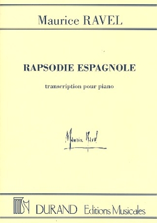 Rapsodie espagnole  pour piano