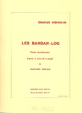 Les bandar-log pome symphonique pour orchestre Partitur