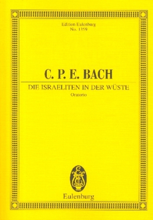 Die Israeliten in der Wste fr Soli, Chor und Orchester Studienpartitur