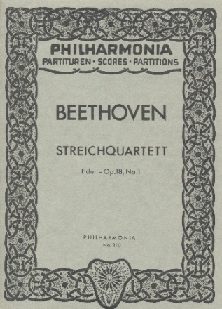 Streichquartett F-Dur op.18,1  Studienpartitur