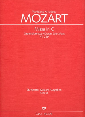 Missa C-Dur KV259 fr Soli, Chor und Orchester Partitur