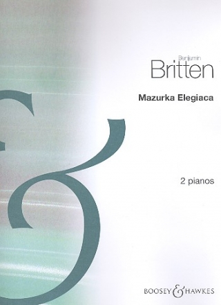 Mazurka elegiaca op.23,2 for 2 pianos score