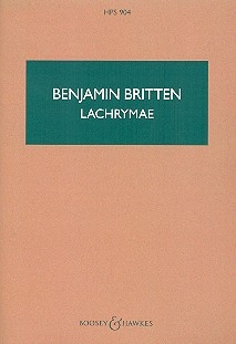 Lachrymae op.48a for viola and strings study score