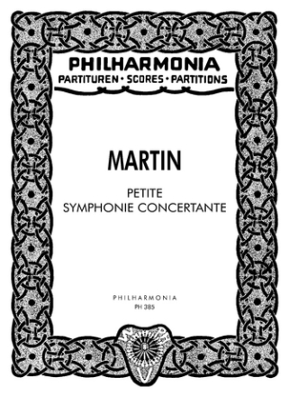 PETITE SYMPHONIE CONCERTANTE POUR HARPE, CLAVECIN, PIANO ET DEUX OR- CHESTRE A CORDES,  STUDIENPARTITUR