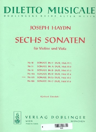 Sonate Es-Dur Hob.VI:5 fr Violine und Viola Stimmen