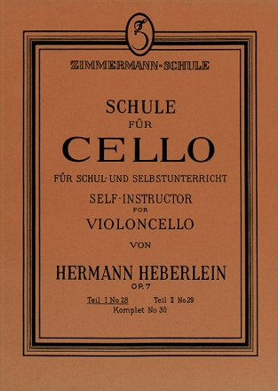 Schule fr Violoncello op.7 Band 1