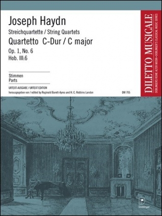 Streichquartett C-Dur op.1,6 HOB.III:6  Stimmen