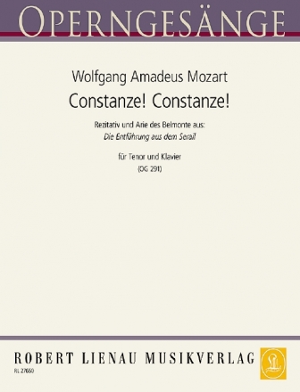 Constanze, Constanze! (aus 'Die Entfhrung aus dem Serail') fr Tenor und Klavier