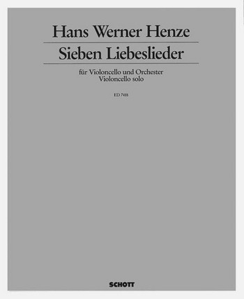 Englische Liebeslieder fr Violoncello und Orchester Solostimme