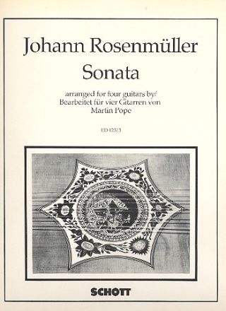 Sonata for four guitars score