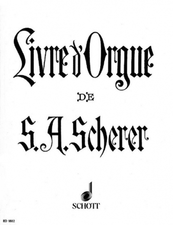 Livre d'Orgue fr Orgel