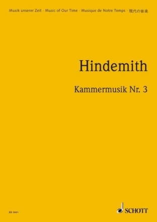 Kammermusik Nr. 3 op. 36/2 fr Solo-Violoncello, Flte (Piccolo), Oboe, Klarinette (B und Es), Fa Studienpartitur