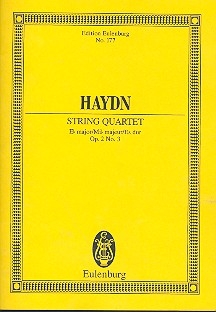 Streichquartett Es-Dur op.2,3 Hob.III:9 fr Streichquartett Studienpartitur