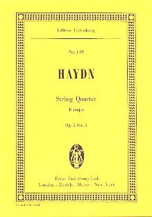 Streichquartett D-Dur op.2,5 Hob.III:11 fr Streichquartett Studienpartitur