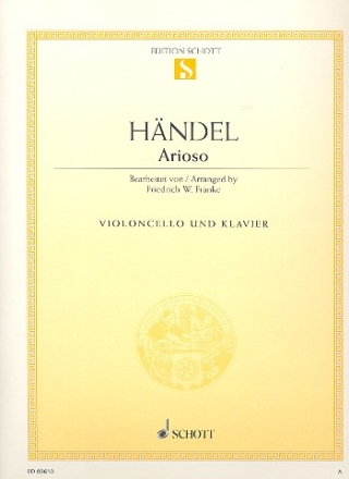 Arioso fr Violoncello und Klavier