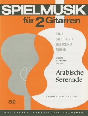 Arabische Serenade fr 2 Gitarren Spielpartitur