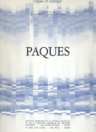 Paques pour orgue orgue et liturgie 1