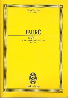 Elegie op.24 fr Violoncello und Orchester Studienpartitur