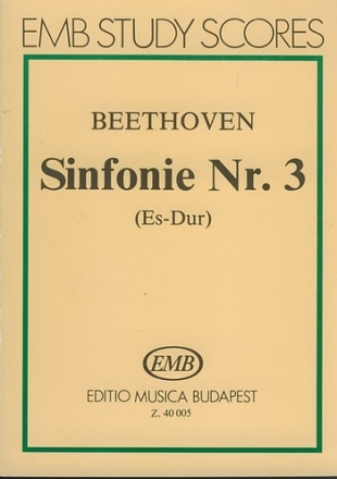 Sinfonie Es-Dur Nr.3 op.55 fr Orchester Studienpartitur