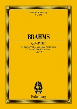 Quartett c-Moll op.60 fr Klavier und Streichtrio Studienpartitur