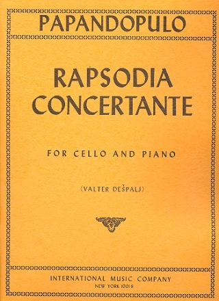 Rapsodia concertante for cello and piano