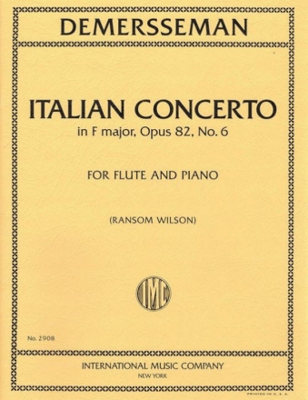 Italian Concerto F major op.82 no.6 for flute and piano