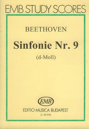 Sinfonie d-moll Nr.9 op.125 fr Soli, Chor und Orchester Studienpartitur