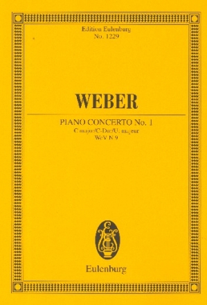 Konzert C-Dur op.11 WEVN9 fr Klavier und Orchester Studienpartitur