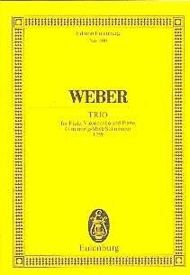 Trio in g Minor op.63 for flute, violoncello and piano study score