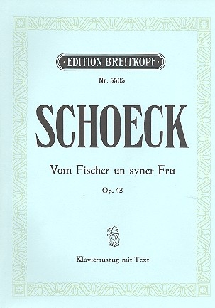 Vom Fischer un syner Fru op.43  Klavierauszug (nieder-dt/hoch-dt)