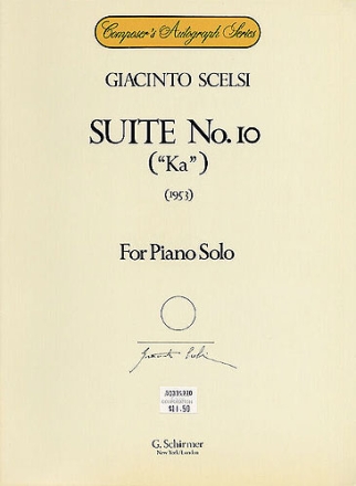 Suite no.10 (Ka) for piano (1953)