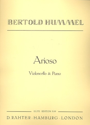 Arioso fr Violoncello und Klavier