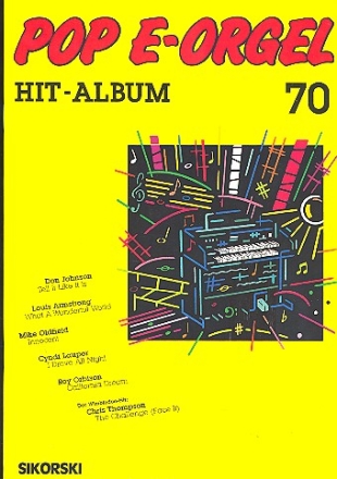 Pop E-Orgel Hit-Album Band 70