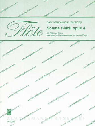 Sonate f-Moll op.4 fr Flte und Klavier