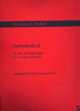 Herbstfestival fr 4 Schlagzeuger Spielpartitur