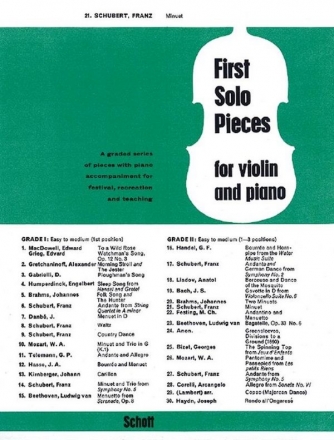 Minuet and trio for violin and piano