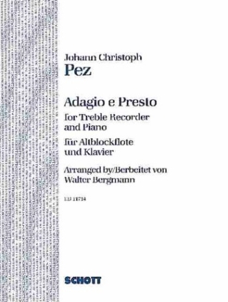 Adagio e presto for treble recorder and piano