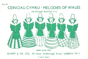 Ceinciau cymru Melodies of Wales for descant recorder solo