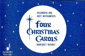 4 Christmas Carols for recorders (SSA), Glockenspiel and Xylophone, voice ad lib. score