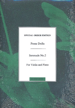 Serenade no.2 for violin and piano Verlagskopie