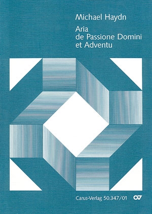 Aria de passione domini et adventu MH131 fr Sopran, 2 Violinen, Violone und obligate Orgel,   Partitur