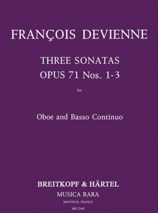 3 Sonatas op.71,1-3 for oboe and bc